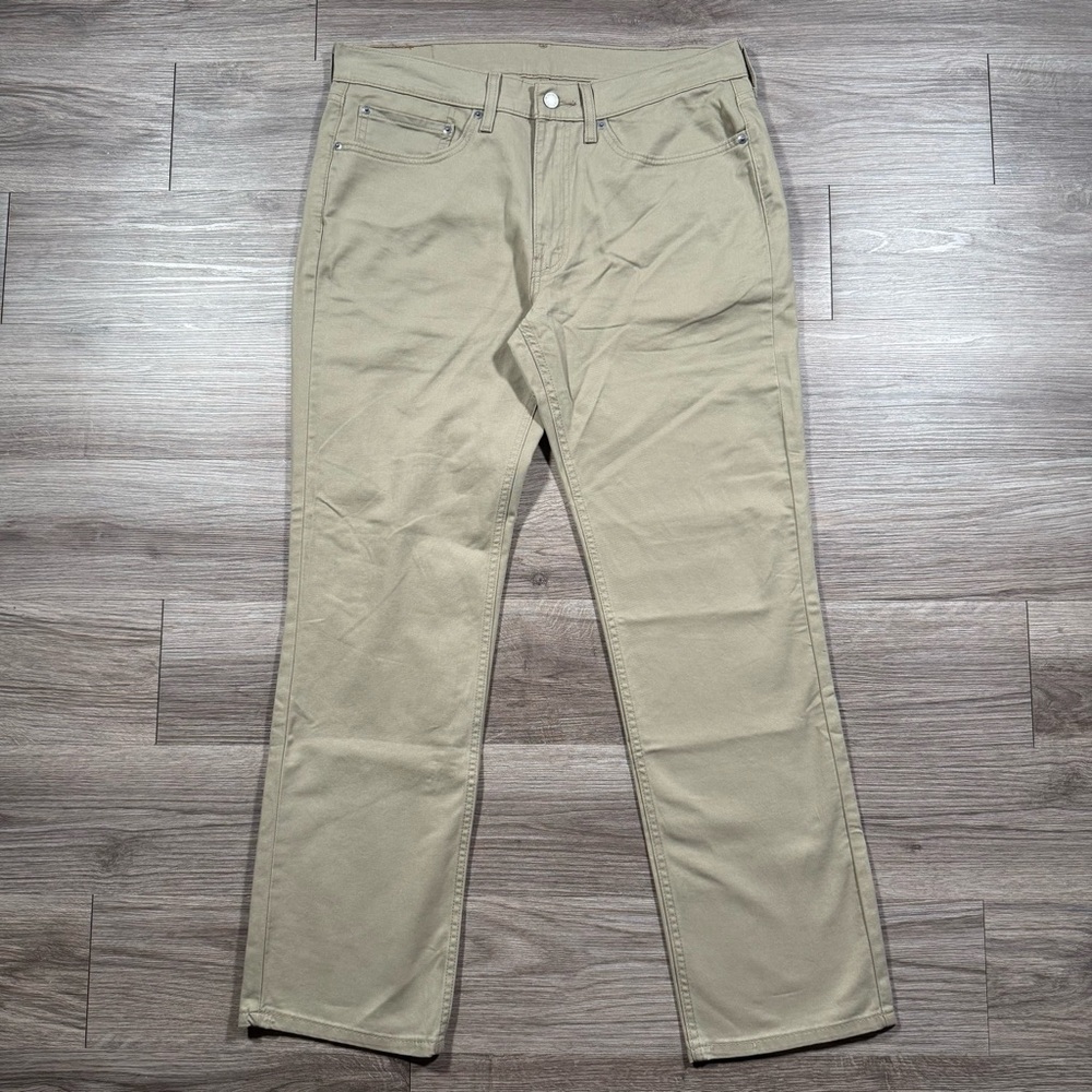 Men’s Levi’s 514 Straight Leg Khaki Jeans Size 34x32